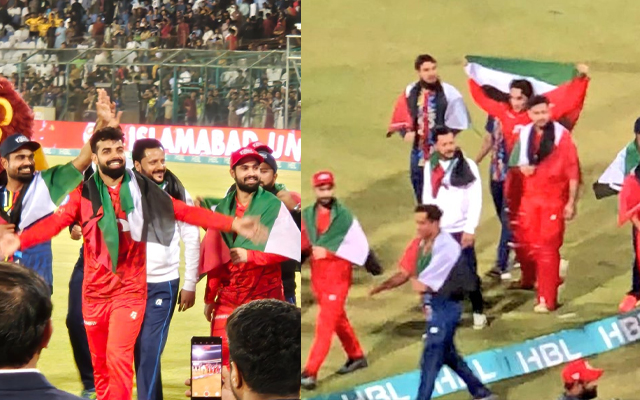 PSL 2024: Islamabad United players wave Palestine flags after final victory; video goes viral