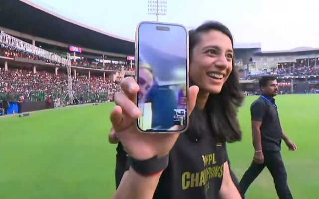 Smriti Mandhana calls Ellyse Perry, other Australian RCB players at unbox event
