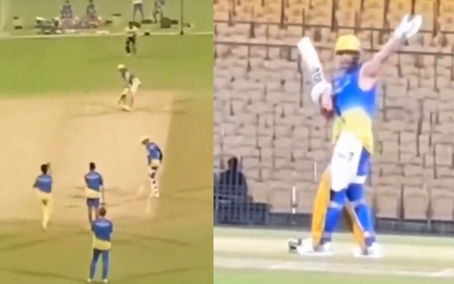 IPL 2024: MS Dhoni steals show with helicopter shot during CSK practice session