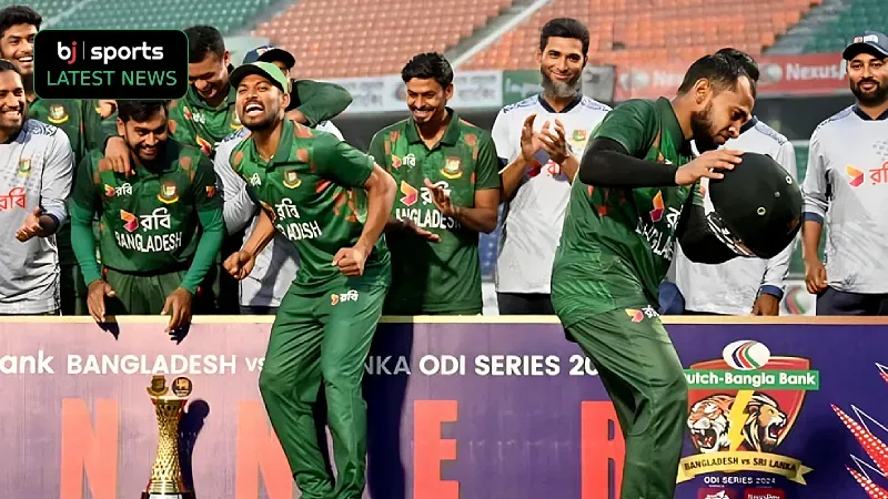 Bangladesh's Mushfiqur Rahim imitates Angelo Mathews' time out ordeal after series win