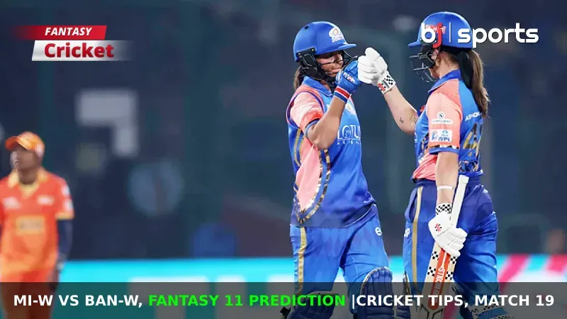 MI-W vs BAN-W Dream11 Prediction, WPL Fantasy Cricket Tips, Playing XI, Pitch Report & Injury Updates For Match 17 of WPL 2024