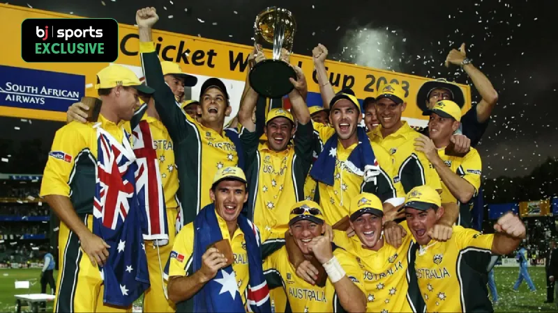 OTD Australia beat India to get their hands on their second consecutive World Cup Trophy in 2003