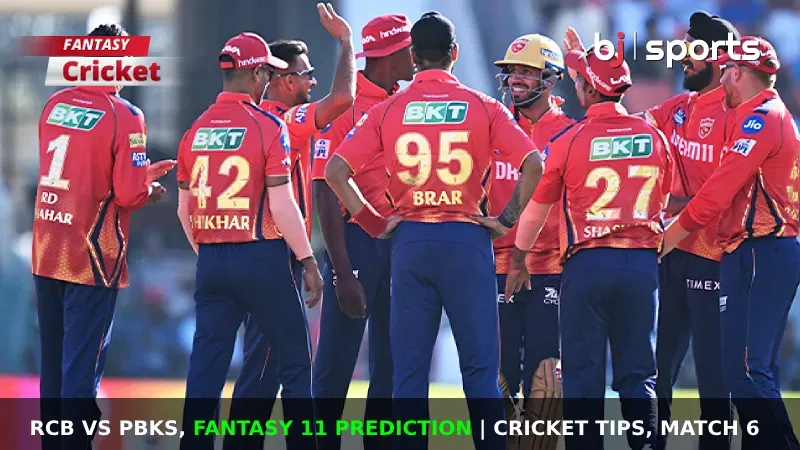 RCB vs PBKS Dream11 Prediction, IPL Fantasy Cricket Tips, Playing XI, Pitch Report & Injury Updates For Match 6 of IPL 2024