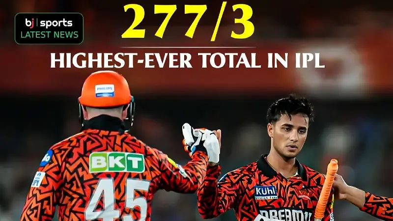 'Sharmao mat, records are meant to be broken' - RCB congratulate SRH for breaking highest IPL total record