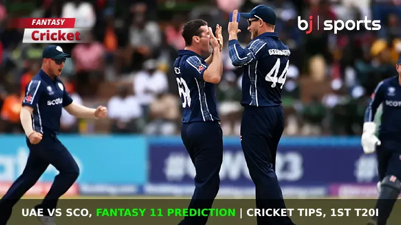 UAE vs SCO Dream11 Prediction, Fantasy Cricket Tips, Playing 11, Injury Updates & Pitch Report For 1st T20I