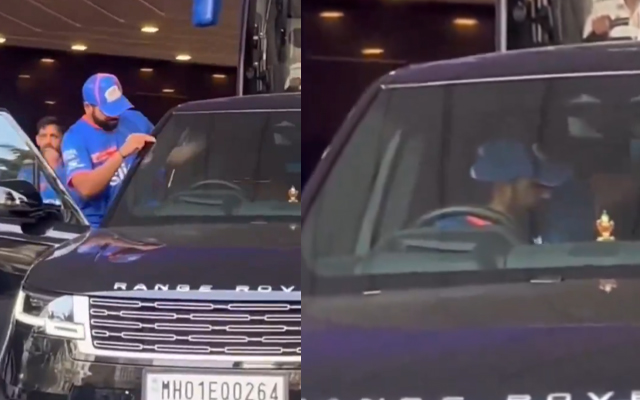 IPL 2024: Rohit Sharma ditches team bus, drives his latest Ranger Rover to stadium ahead of RR clash