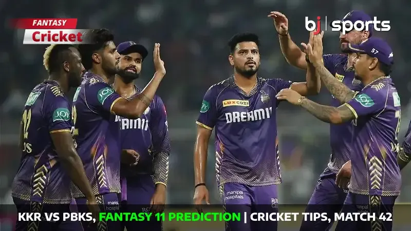 KKR vs PBKS Dream11 Prediction, IPL Fantasy Cricket Tips, Playing XI, Pitch Report & Injury Updates For Match 42 of IPL 2024