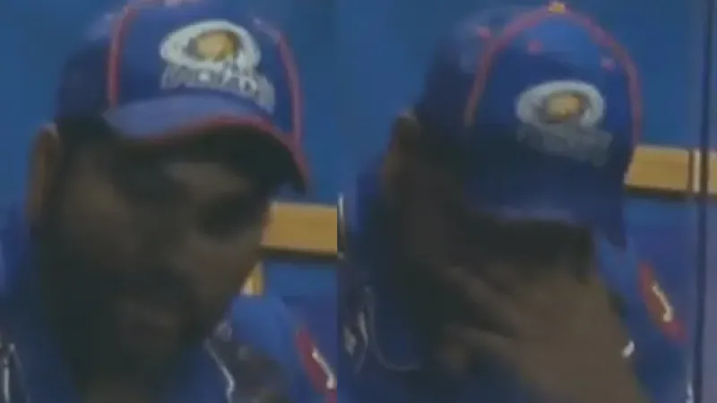 IPL 2024 Rohit Sharma seen teary-eyed after early dismissal against SRH