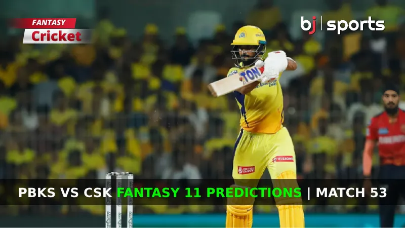 PBKS vs CSK Dream11 Prediction, IPL Fantasy Cricket Tips, Playing XI, Pitch Report & Injury Updates For Match 53 of IPL 2024